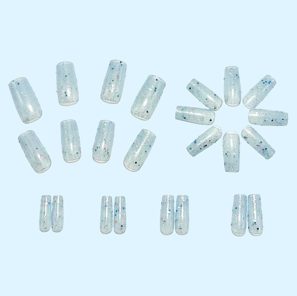 Artificial nails with glitter and glamorous effect Acalora