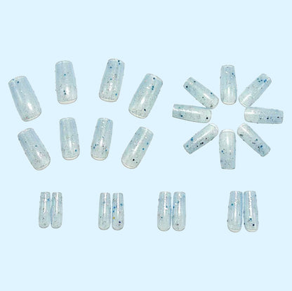 Artificial nails with glitter and glamorous effect Acalora