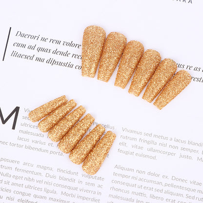 High-quality artificial nails with glitter effects Acalora