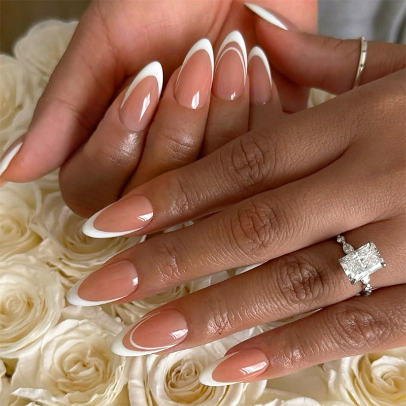Elegant Press-On Nail Set with French Tip Design Acalora 1788496283