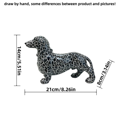 Creative decoration figure of a dachshund Acalora