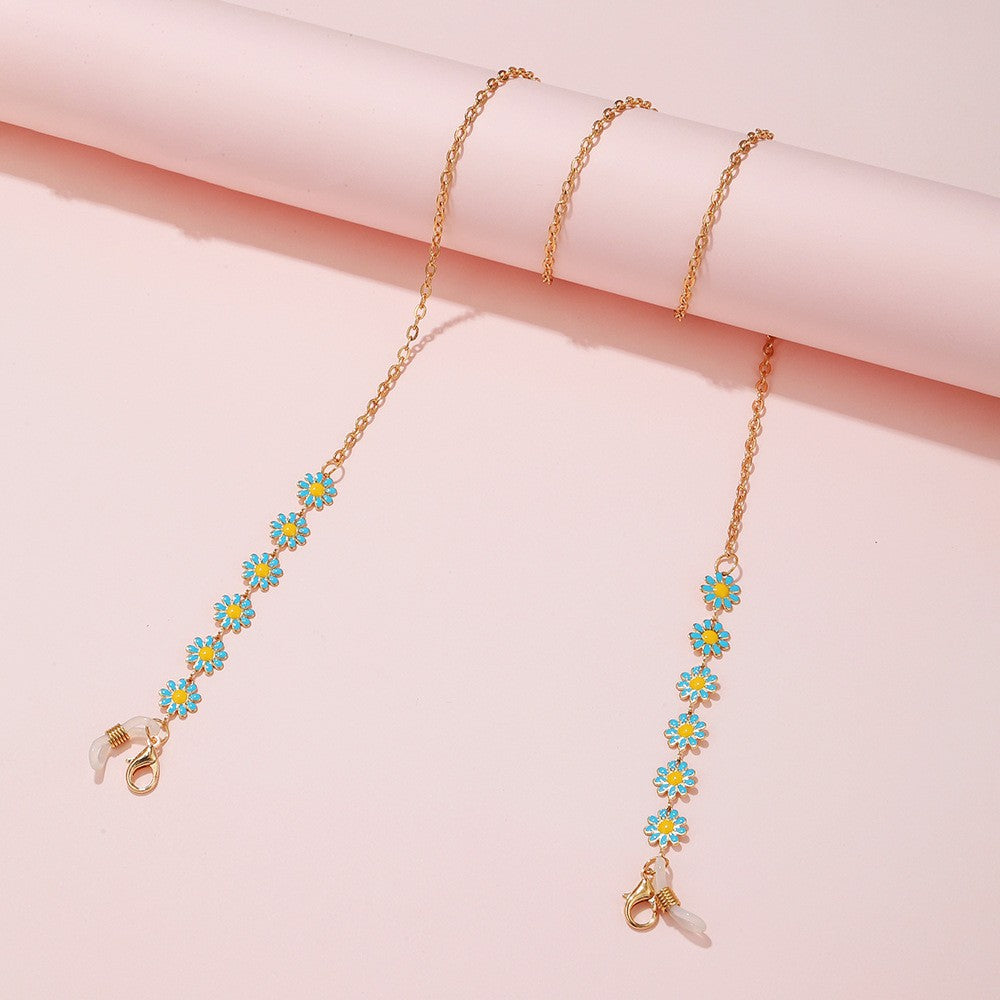 Floral Charm Eyewear Chain Acalora