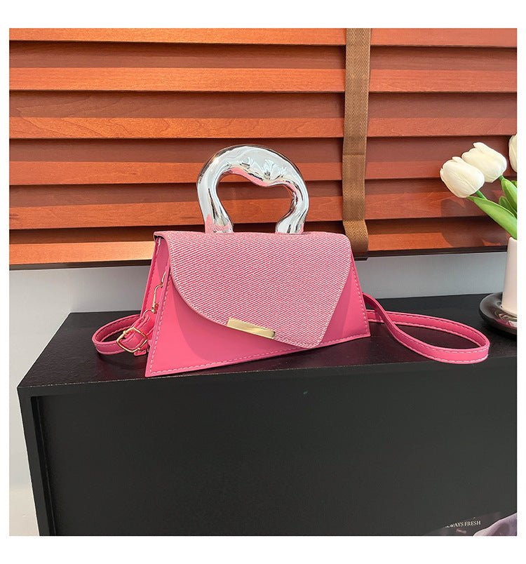 Stylish Geometric Structured Handbag Acalora