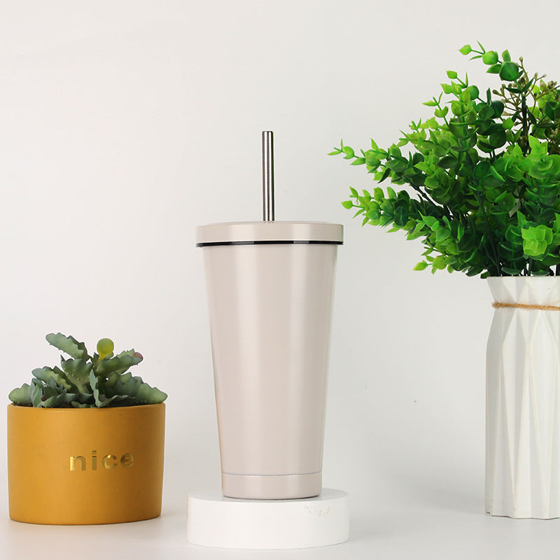Women's Stainless Steel Tumbler with Straw Skanto