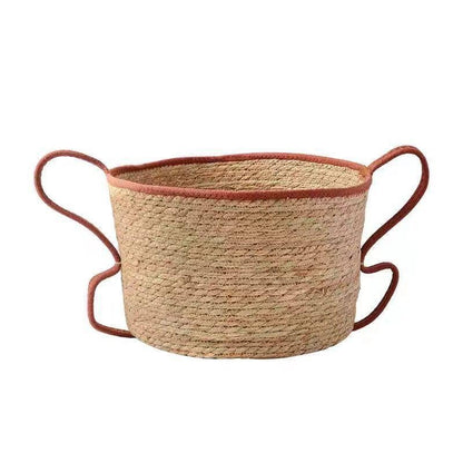 Handwoven Decorative Basket Made of Natural Materials Acalora