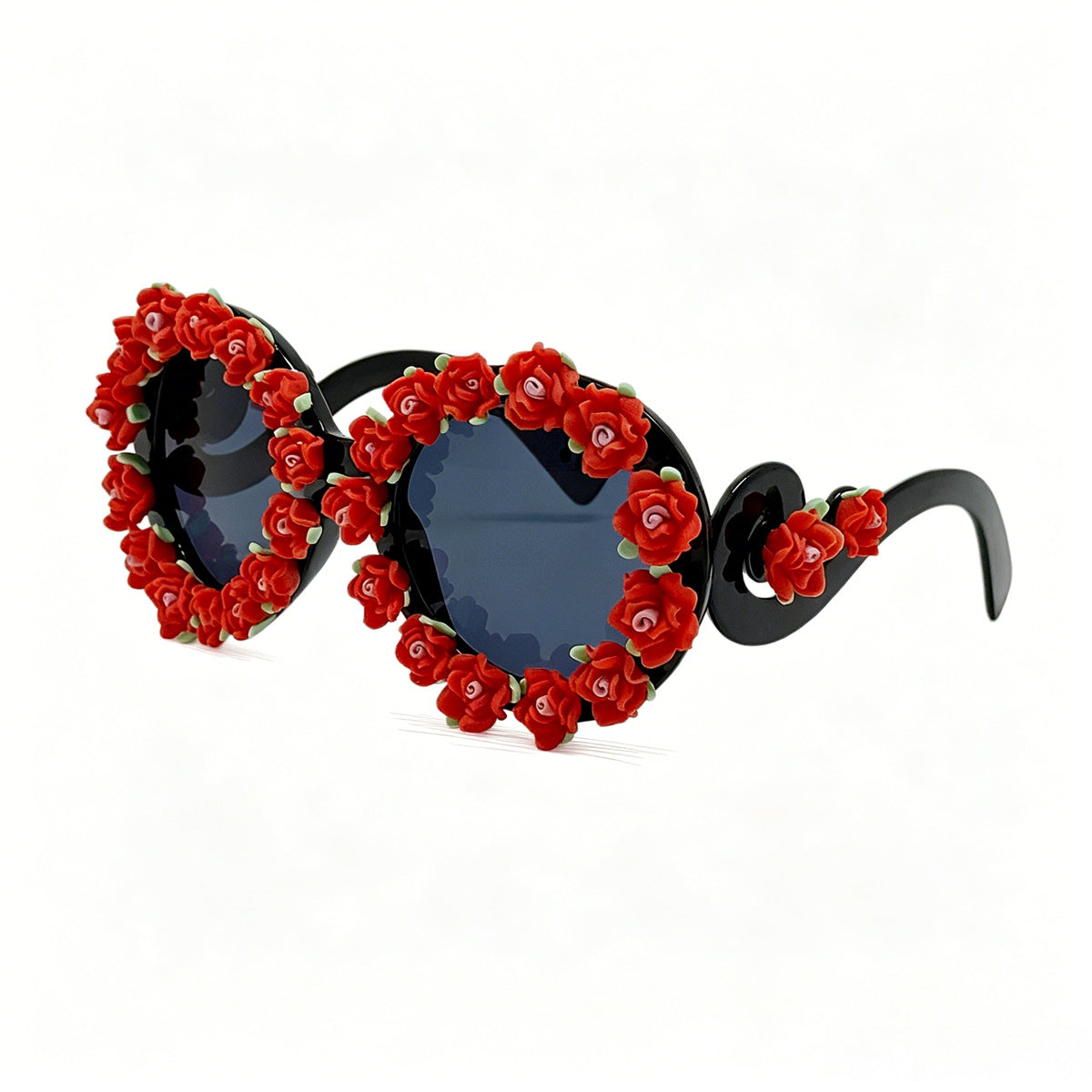 Women's sunglasses with floral design and unique frame accents Bowlift