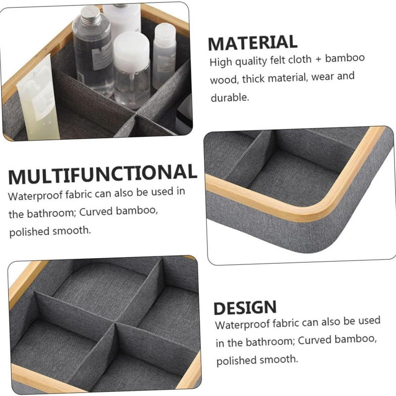 Felt Organizer with Bamboo Frame Acalora