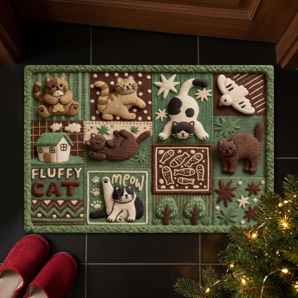 Fun Pet-Themed Doormat Acalora