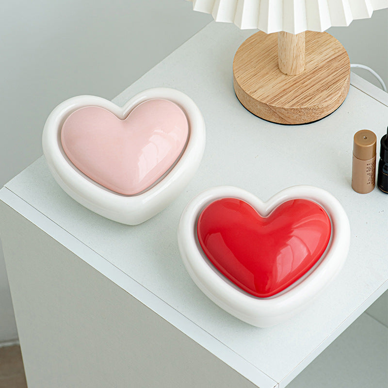 Heart shapes decorative bowl Acalora