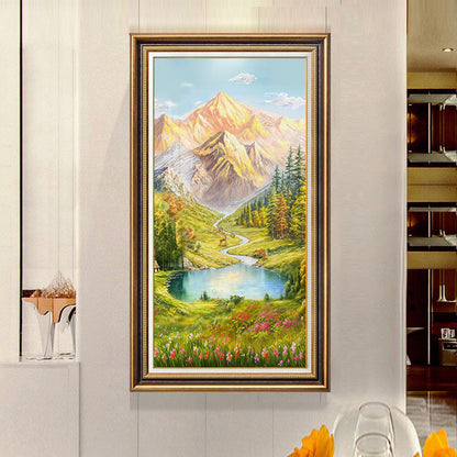 Elegant Swan Landscape Framed Artwork