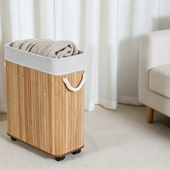 More modern laundry basket with practical movement system Acalora