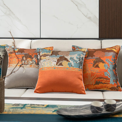 Embroidered Decorative Throw Pillow