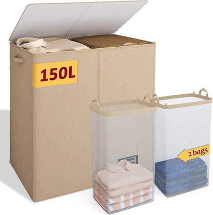 Large storage chest with lid and interior compartments Acalora