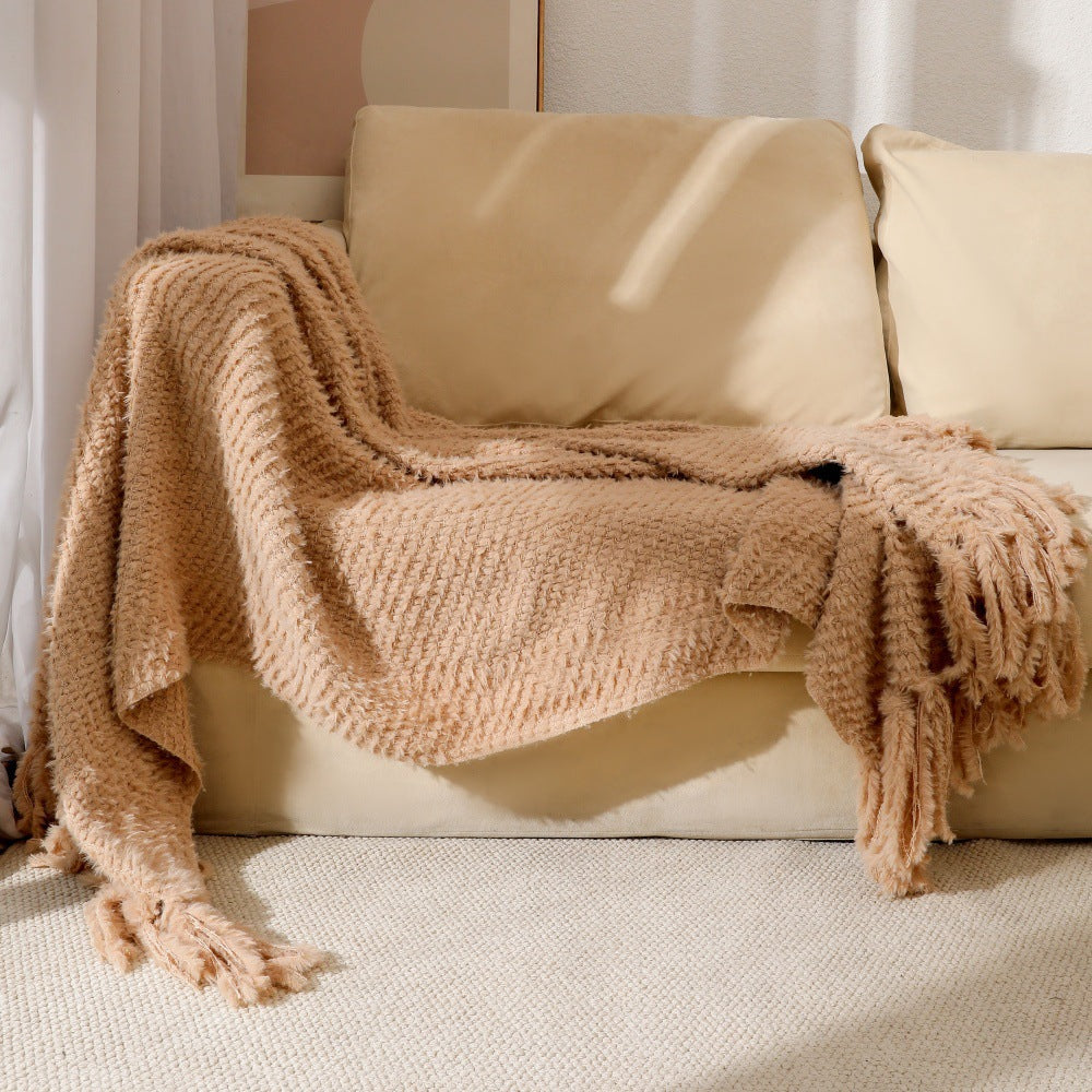 Soft Textured Throw Blanket