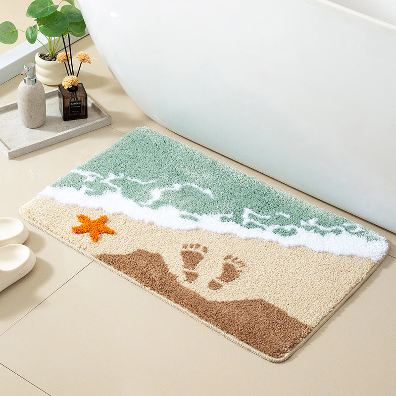 Coastal-Themed Bathroom Rug
