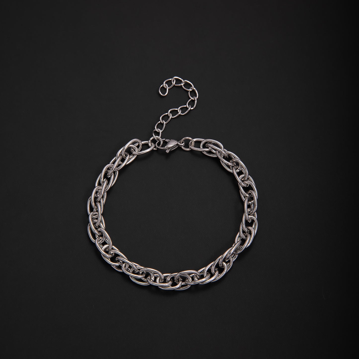 Textured Chain Link Bracelet Acalora