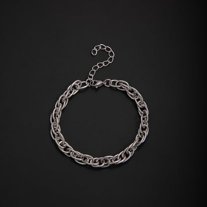 Textured Chain Link Bracelet Acalora