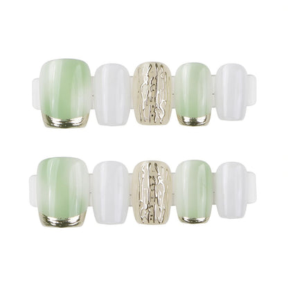 Elegant Artistic Press-On Nail Set Acalora
