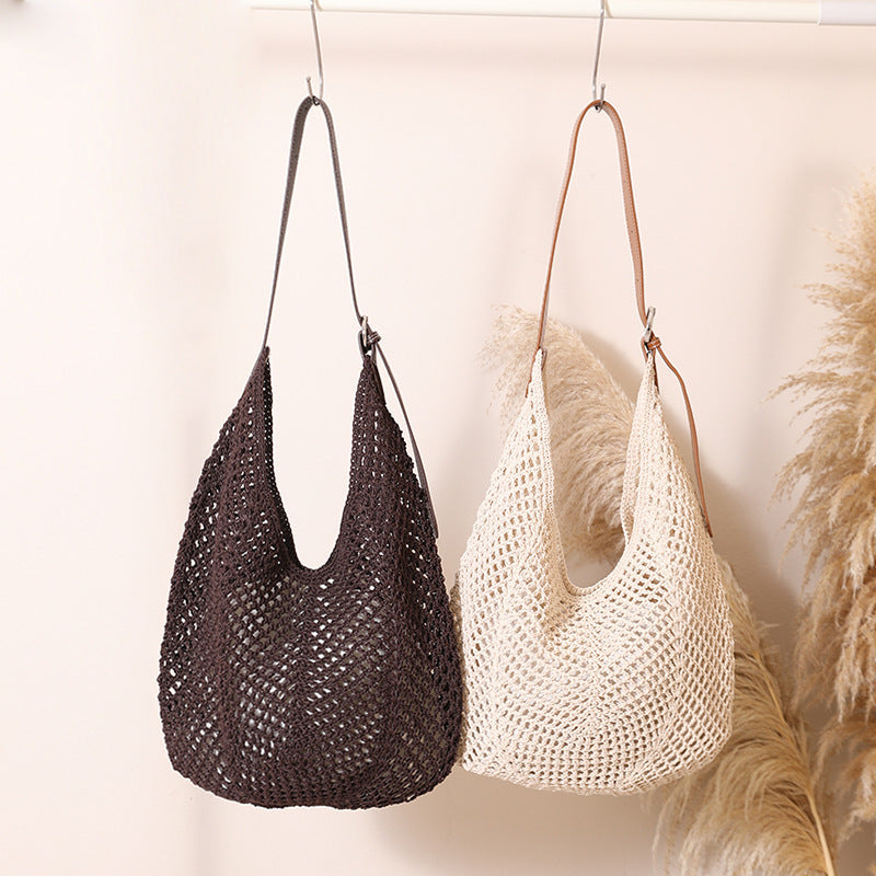 Women's Hand-knotted Shoulder Bag with Robust Design Karnz