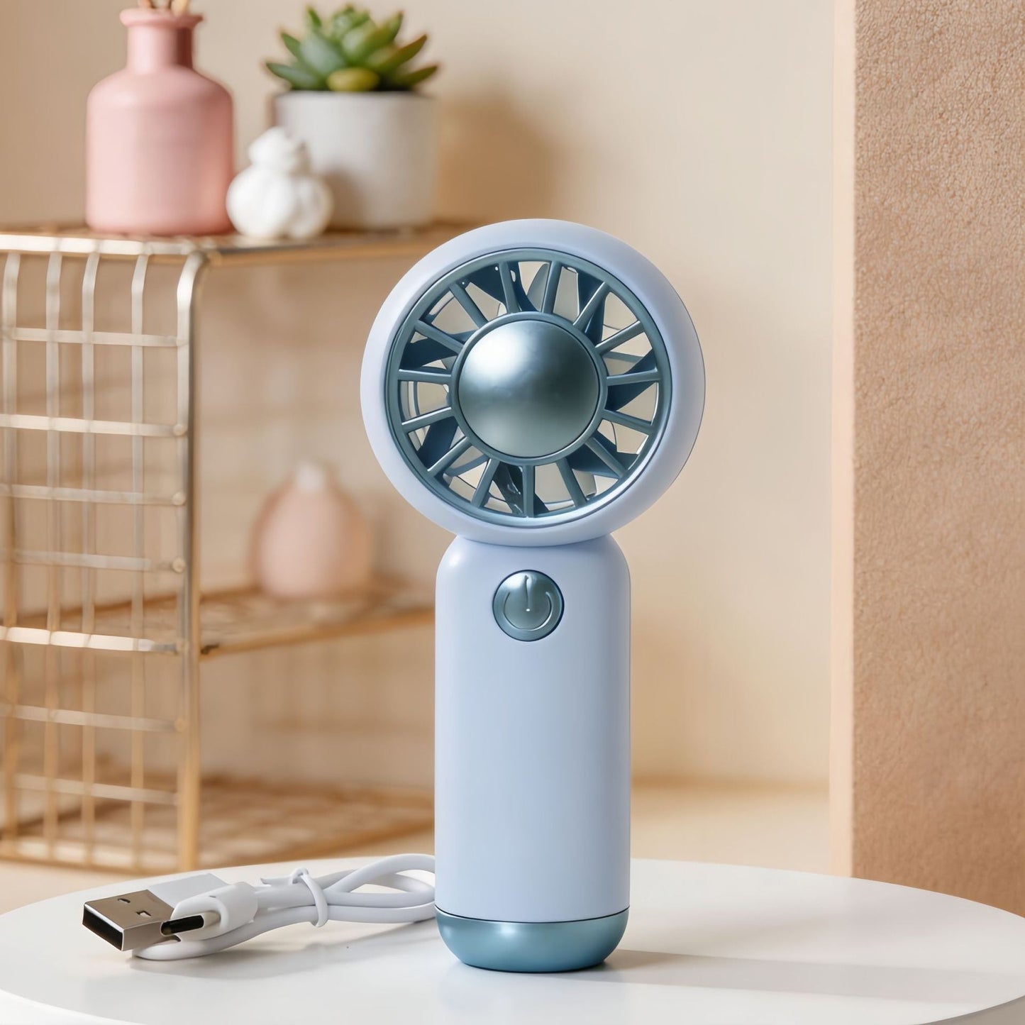 Unisex Portable Hand Fan with Gentle Wind Technology Karnz
