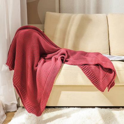 Cozy Knitted Throw Blanket