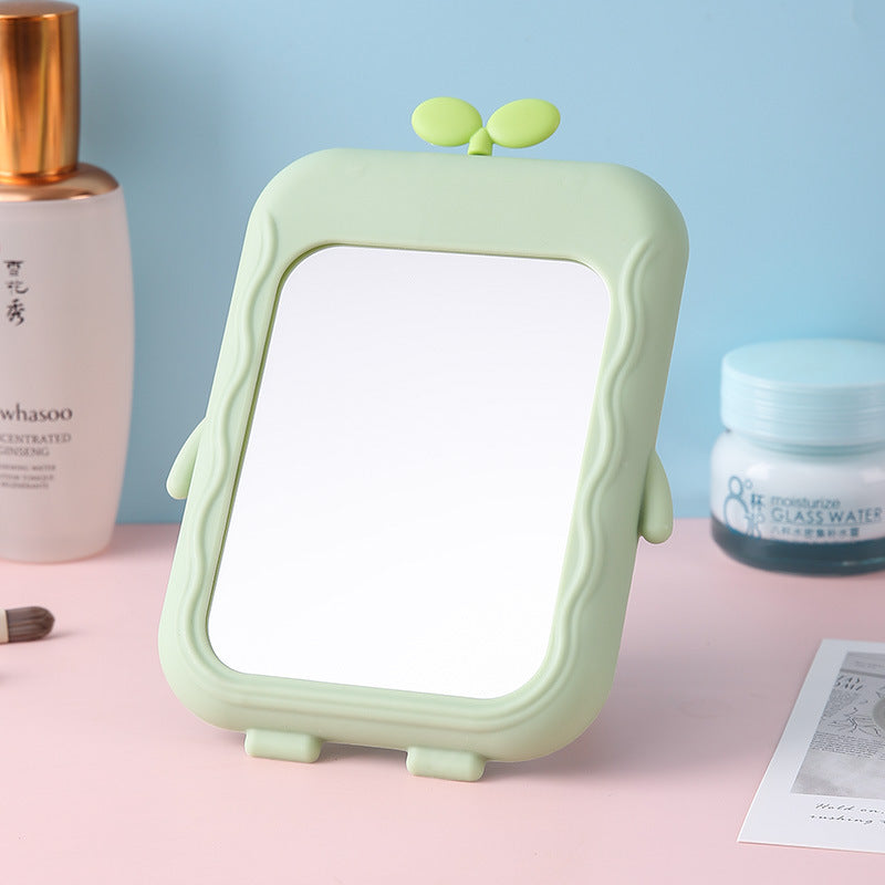 Cute Cartoon-Themed Handheld Mirror