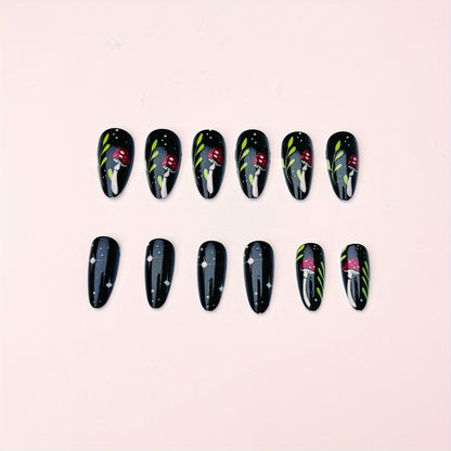 Artistic Mushroom Design Nail Art Acalora