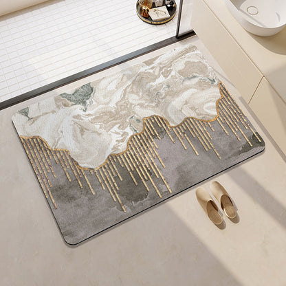 Decorative Citrus-Themed Bath Mat Acalora