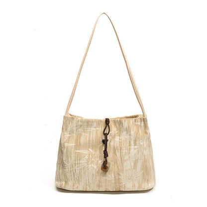 Chic Textured Handheld Tote Bag Acalora