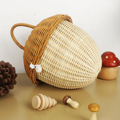 Storage basket with lid Acalora