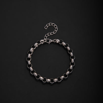 Textured Chain Link Bracelet Acalora