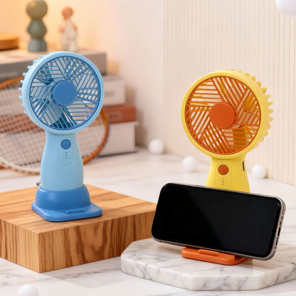 Women's Portable Table Fan with flexible tilt mechanism and powerful battery technology Brehn