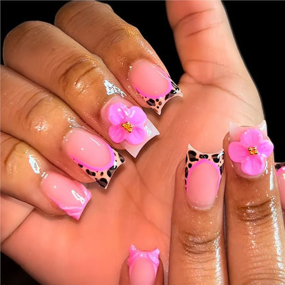 Floral Design Press-On Nail Set Acalora