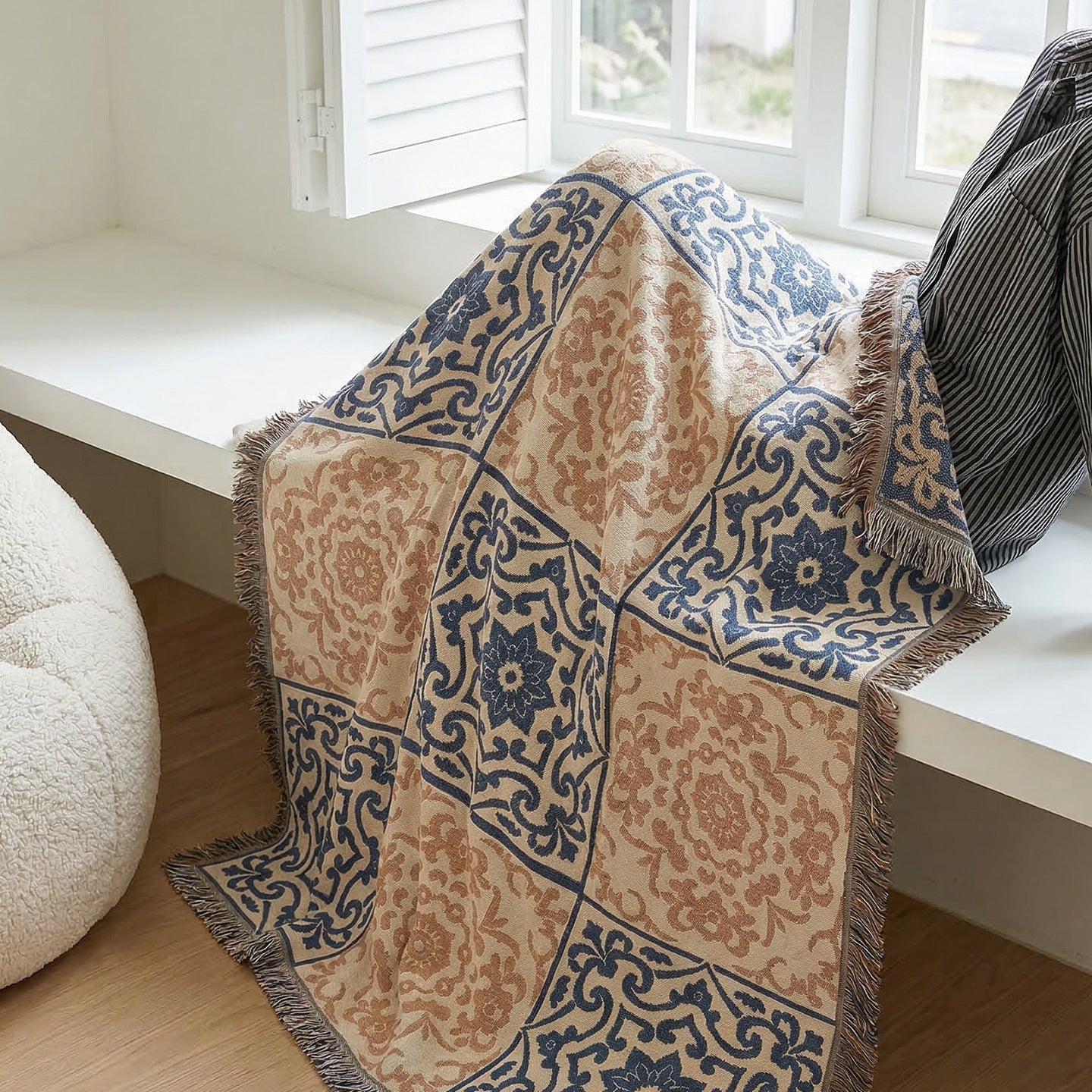 Artistic Cityscape Throw Blanket