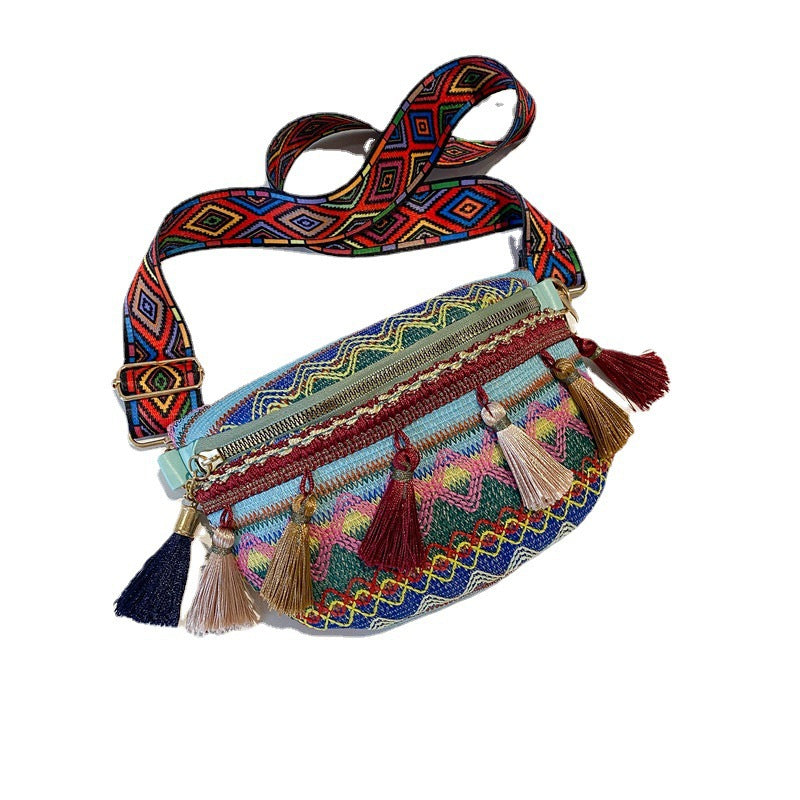 Colorful Embroidered Crossbody Bag Acalora