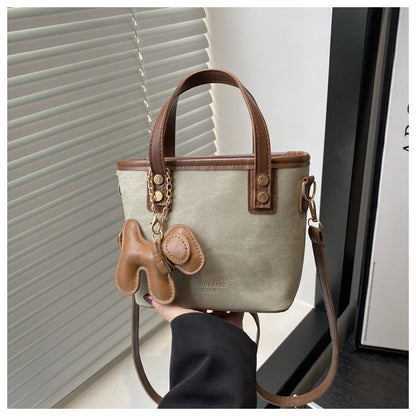 Playful Denim Mini Handheld Tote Bag Acalora