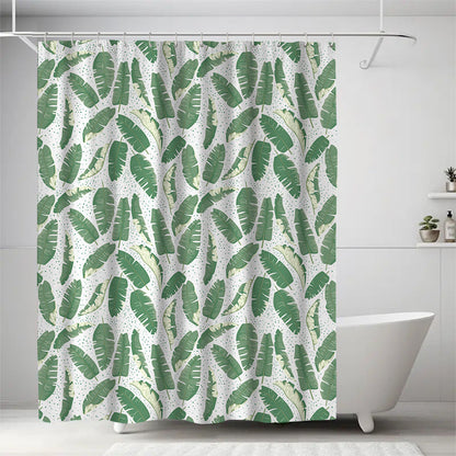 Leaf Print Shower Curtain