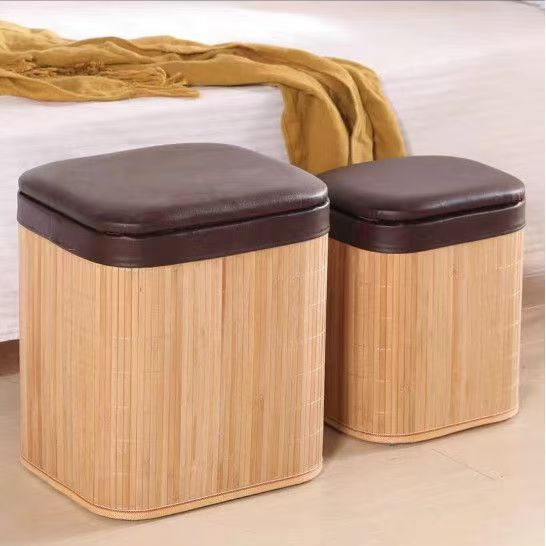 Multifunctional Stool Made of Natural Material Acalora