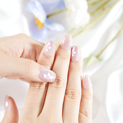 Decorative Floral Press-On Nail Set Acalora