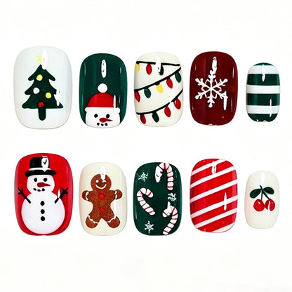 Festive Holiday Nail Art Set Acalora