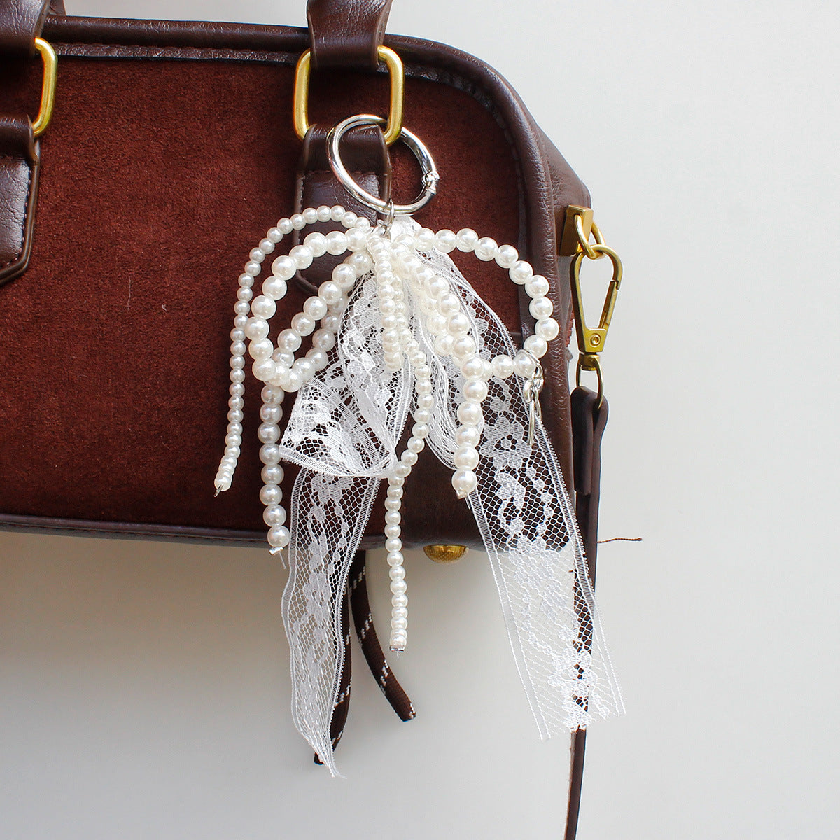 Lace and Bead Keychain Acalora
