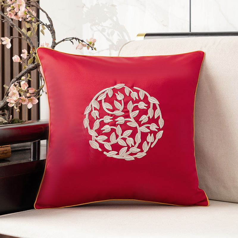 Decorative Embroidered Throw Pillow