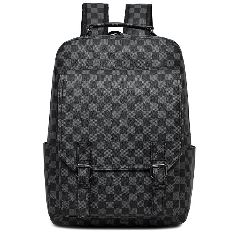 Stylish Checkerboard Laptop Backpack Acalora