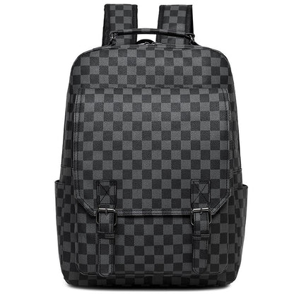 Stylish Checkerboard Laptop Backpack Acalora