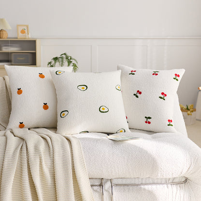 Decorative Strawberry Pattern Throw Pillow