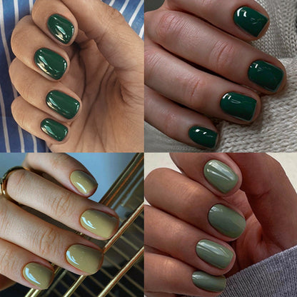 Elegant Press-On Nail Set with Natural Gloss Finish Acalora