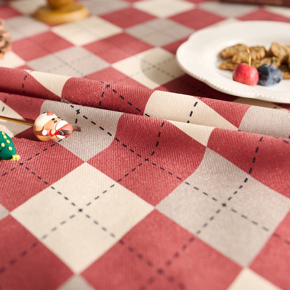 Classic Checkered Tablecloth