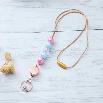 Decorative Beaded ID Badge Lanyard Acalora