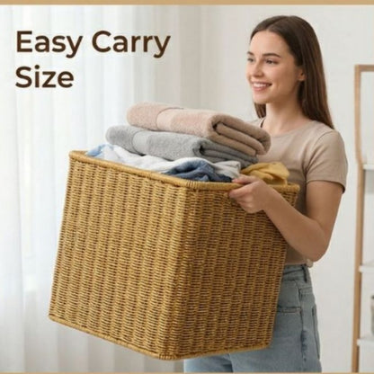 Rectangular Woven Storage Box Acalora