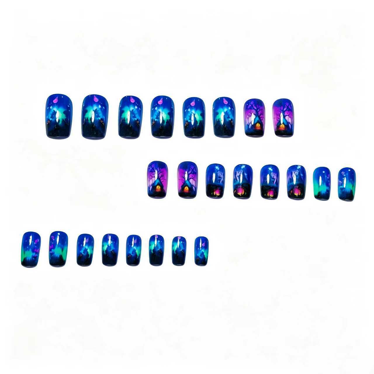 Mystic Fantasy Scene Nail Art Acalora